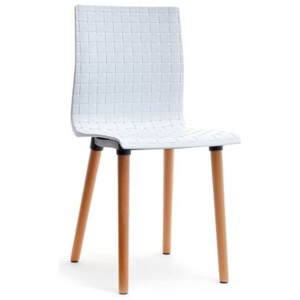 Jídelní židle KAZETO ve skandinávském stylu Bílá