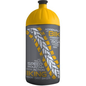 FreeWater lahev 0,5l Biker antracit - žlutá