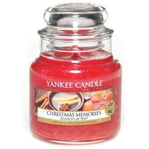 Svíčka ve skleněné dóze Yankee Candle Vánoční vzpomínky, 104 g