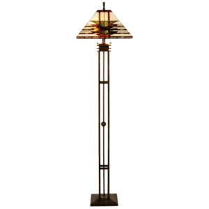 Stojací lampa Tiffany ART DECO pr. -47-65*175 cm 3x E27 / Max 60W