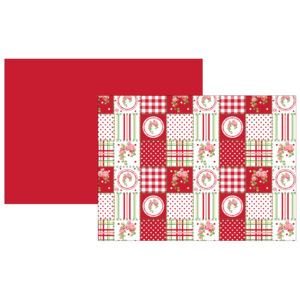 Home Elements Prostírání bavlna Elegant patchwork červený 33 x 45 cm