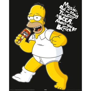 Plakát The Simpsons - Homer Music 2