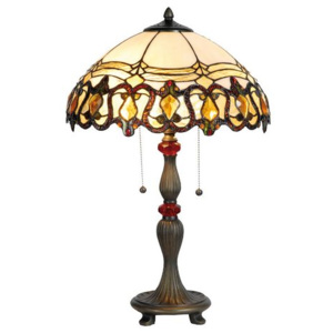 Stolní lampa Tiffany - pr 60*39 cm 2x E27 max 60w