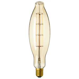 Calex Giant Elipse Lamp, designová filament žárovka se zlatým sklem, 11W LED 2100K E40 stmívatelná, prům. 12cm