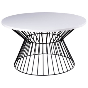 Černobílý konferenční stolek sømcasa Hugo