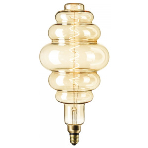 Calex Paris XXL, designová filament žárovka se zlatým sklem, 6W LED 2200K E27 stmívatelná, výška 40,5cm