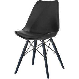 Tempo Kondela Židle, černá / dřevo, KEMAL