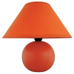 Rabalux Stolní keramická lampa ARIEL 4904 40W E14 oranžová Rabalux