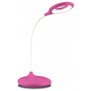 Ecolite LHZQ7-RUZ Stmívatelná LED stolní lampa 5W růžová s baterií a usb