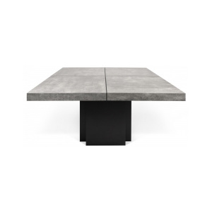 TH Jídelní stůl DESCRIPTIVE 150 cm (Beton, černá)