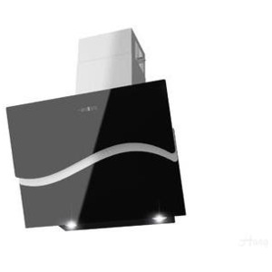 Kuchyňské digestoře - odsavač par HAAG Angie Black GPE600 NOVINKA! LED! Dálkový ovladač 60 Inox + černé sklo