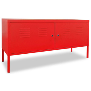 TV stolek, 118x40x60 cm, červený