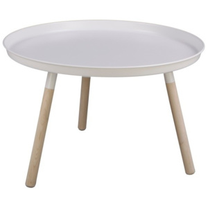 Bílý odkládací stolek Nørdifra Sticks, výška 40,5 cm