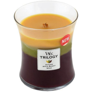 Svíčka Trilogy WoodWick Podzimní tradice, 275 g