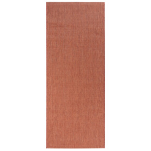 Běhoun v terakotové barvě vhodný do exteriéru Bougari Match, 80 x 200 cm