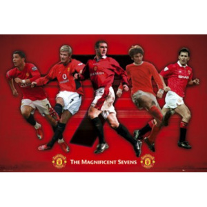 Plakát Manchester United - The Magnificent Sevens