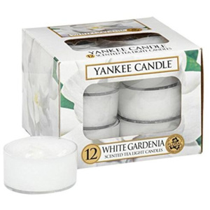 Svíčky čajové Yankee Candle Bíla gardénia, 12 ks