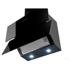 Kuchyňské digestoře - odsavač par HAAG Nepo Touch Black, EU Třída A, GPE850 LED! Soft Touch! Dálkové ovládač! 60 Černý lak+černé sklo