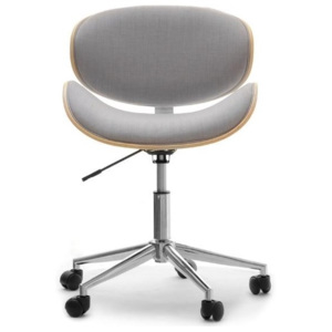 Kancelářská židle EMMY šedá, dubová