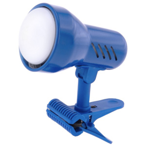 Lampička s klipem E14 velká tmavě modrá