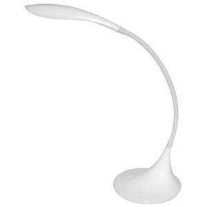 LED stmívatelná lampička VELA - ohebný krk - 6,5W, 420lm, NW, bílá - Argus (1007-BL)