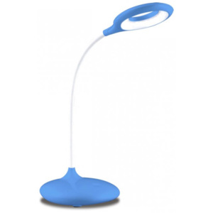Ecolite LHZQ7-MO Stmívatelná LED stolní lampa 5W modrá s baterií a usb