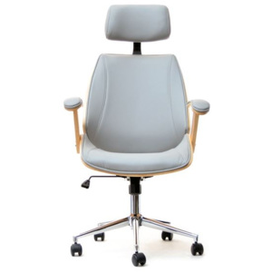 Luxusní kancelářská židle PRESINO šedá/buk
