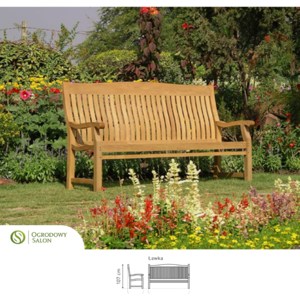 Ogrodos Zahradní dřevěná lavice Teak 180 cm: teak