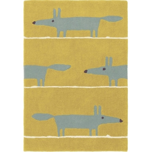 Dětský koberec Liška žlutá vlna - 90x150