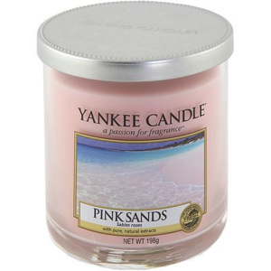 Svíčka ve skleněném válci Yankee Candle Růžové písky, 198 g