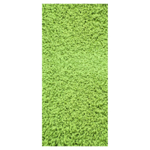 Vopi koberce Běhoun Color Shaggy zelený - šíře 70 cm