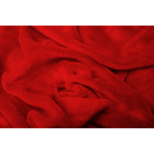 Aaryans Prostěradlo mikroflanel červené Rozměry: 140 x 200 cm