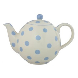Great Tea Garden Konvice na čaj Londýn - puntíky modré 1,1 l