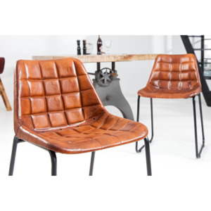 Dizajnová jídelná kožená židle Alson