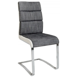 INV Jídelní židle Bodystra strukturovaná antracitová-bílá