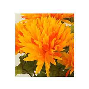 Autronic Chryzantéma 1-hlavá, žluto-oranžová