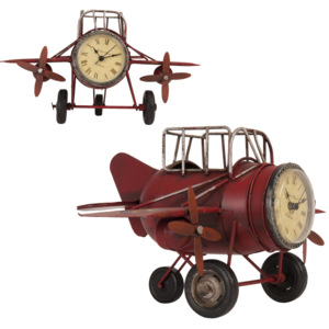 Model - letadla s hodinama - 26*17*15 cm