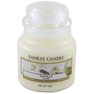 Svíčka ve skleněné dóze Yankee Candle Vanilka, 104 g