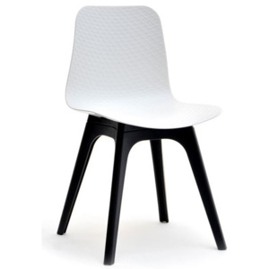 Designová židle AMALO, bílo-černá