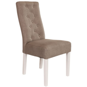 Designová židle Bristol / hnědá - bílá
