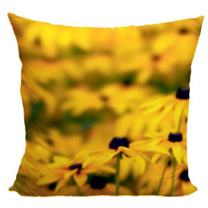 IMPAR Polštář Žluté květy v poli 40x40 cm