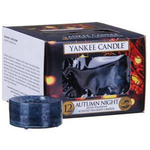 Svíčky čajové Yankee Candle Podzimní noc, 12 ks