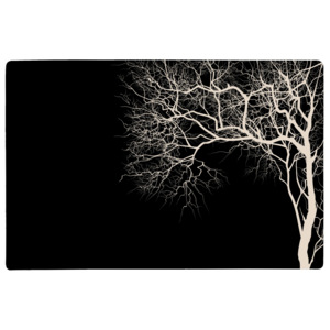 KJ Collection Prostírání se stromem černá 44 x 28,5 cm
