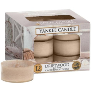 Svíčky čajové Yankee Candle Naplavené dřevo, 12 ks