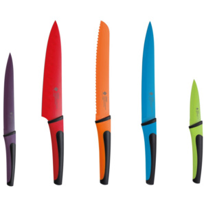 Sada 5 barevných nožů z nerezové oceli Renberg Flash