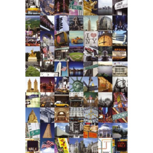 Plakát New York - Collage