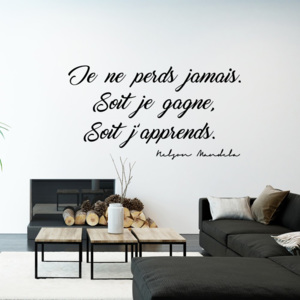 Samolepka s franouzským citátem Ambiance Je Ne Perds, 50 x 100 cm