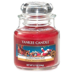 Svíčka ve skleněné dóze Yankee Candle Štědrý večer, 104 g
