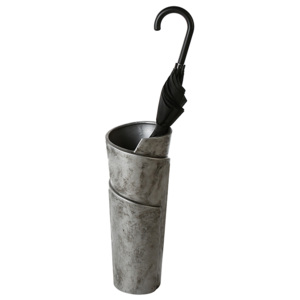 Papillon Stojan na deštníky / váza keramická Swing, 50 cm, stříbrná