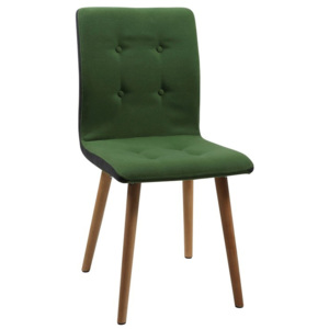 Jídelní židle Fredy, látka, zelená